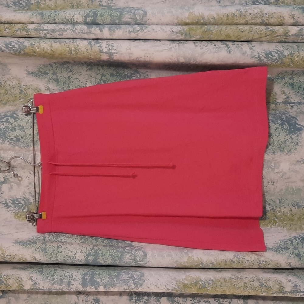 Hot pink Vintage highwaist pencil skirt midi length 90's